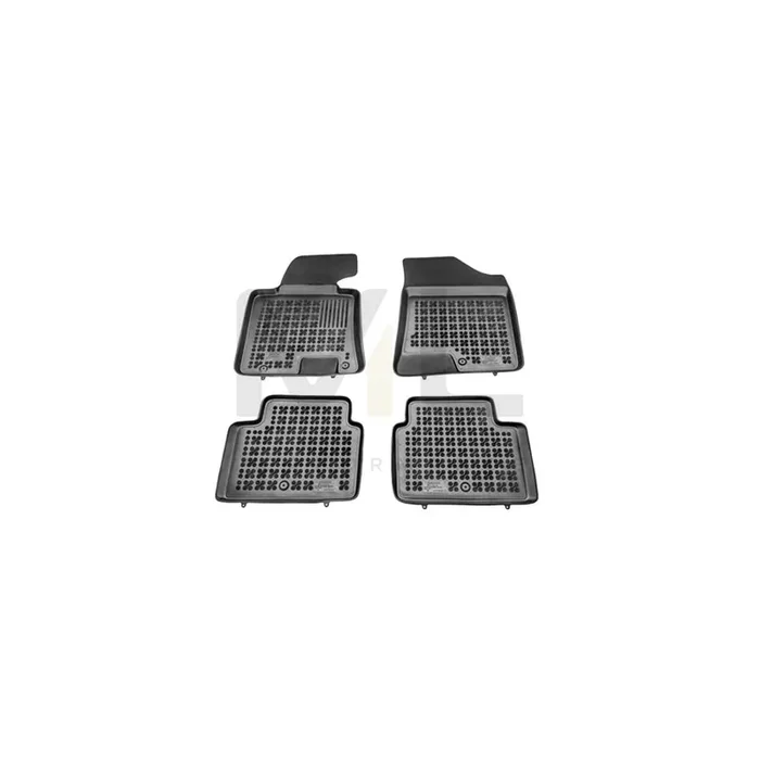 REZAW PLAST Tailored 201613 Floor mat set Elastomer, Front and Rear, Quantity 4, Black