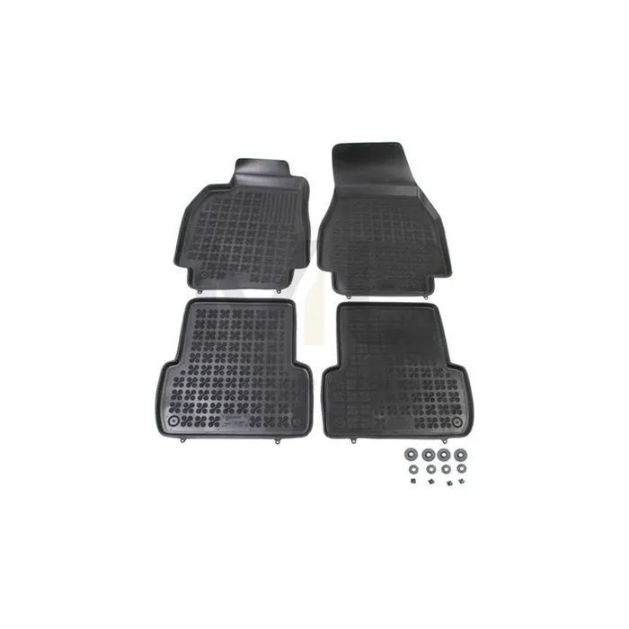 REZAW PLAST Tailored 201901 Floor mat set for RENAULT MEGANE Elastomer, Front and Rear, Quantity 4, Black