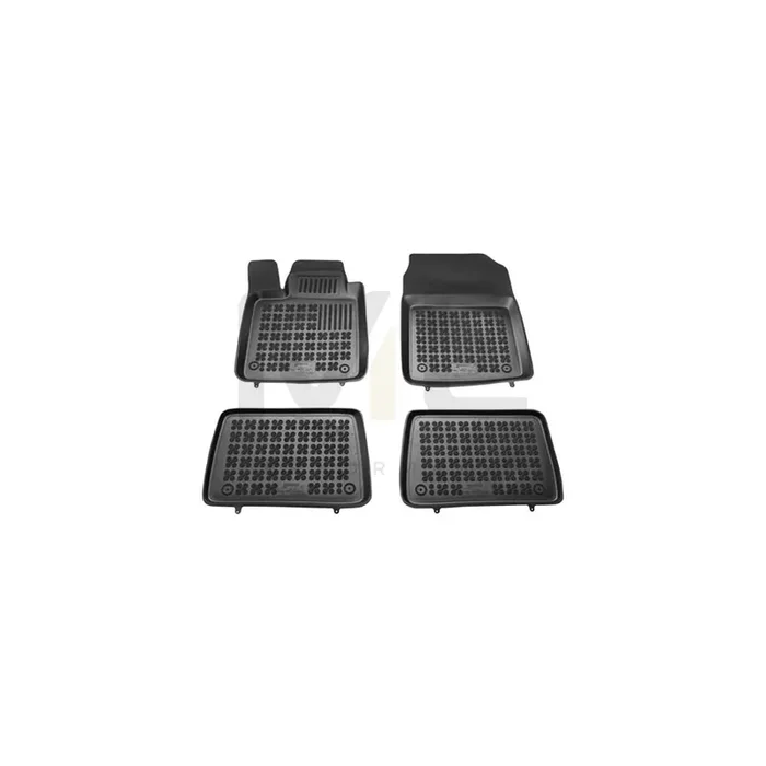 REZAW PLAST Tailored 201911 Floor mat set for RENAULT Twingo II Hatchback Elastomer, Front and Rear, Quantity 4, Black