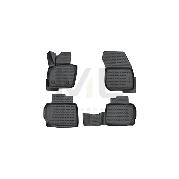 RIDEX Tailored 215A0913 Floor mat set for FORD Mondeo Mk5 Hatchback (CE) Elastomer, Front and Rear, Quantity 4, Black