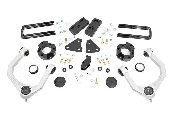 Rough Country 3.5 in. Lift Kit, Forged Alum UCA, Cast Steel Knucles for Ford Ranger 19-23 – 50002