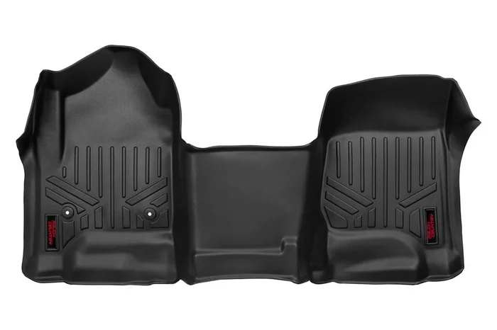 Rough Country Floor Mats, Over Hump, Front for Chevy/GMC 1500/2500HD/3500HD 14-19 – M-2114