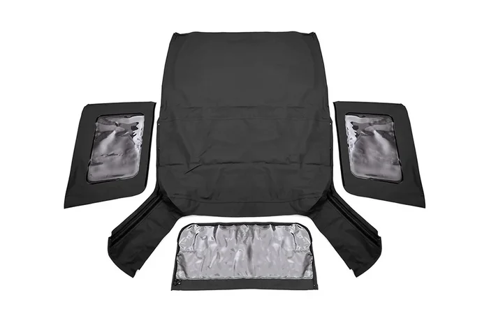 Rough Country Soft Top, Replacement, Black for Jeep Wrangler JK 07-09, 2 Door – RC85240.35