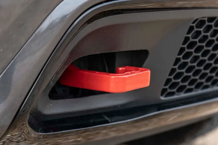 Rough Country Tow Hooks, Forged, Red for Jeep Grand Cherokee 2WD/4WD 15-22 – RS133