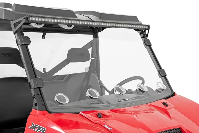 Rough Country Vented Full Windshield, Scratch Resistant for Polaris Ranger 1000XP 16-21/Ranger 900XP 13-21 – 98232010