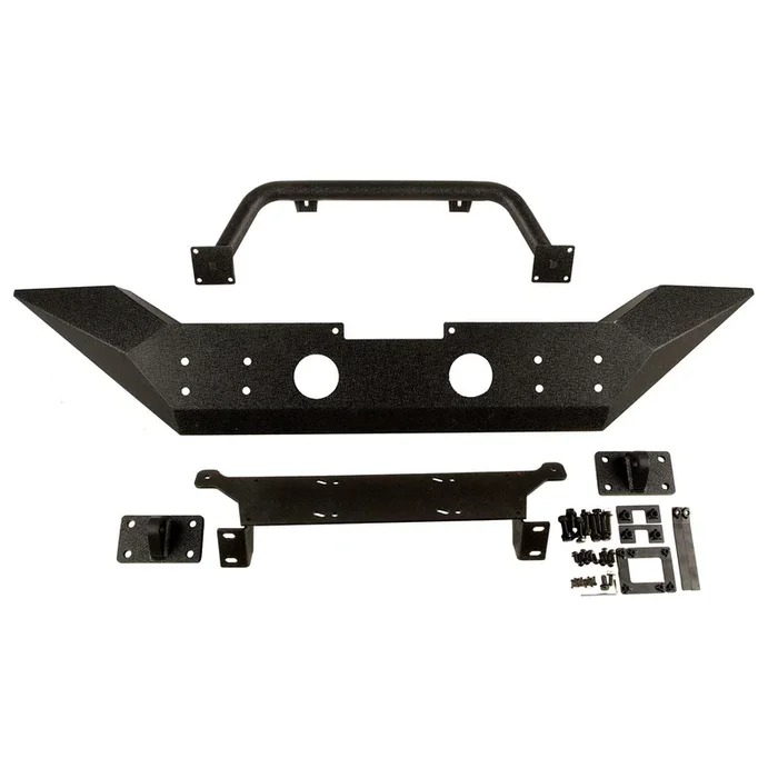 Rugged Ridge Jeep Wrangler Spartan Front Bumper – 11548.01; Black
