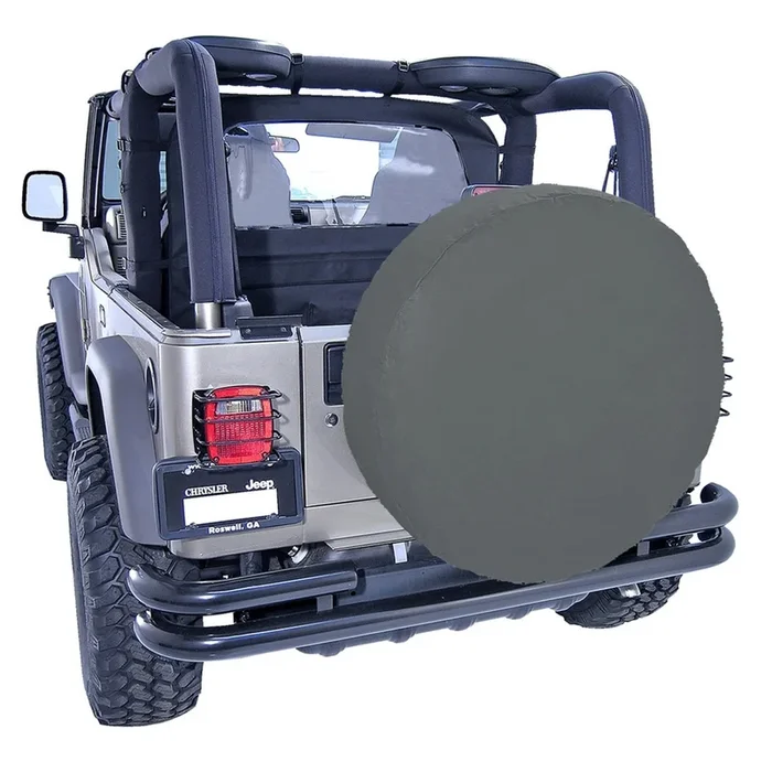 Rugged Ridge Spare Tire Cover – 12802.35; Black Diamond