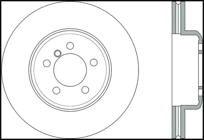 StopTech Sport 14-15 BMW 435i Right Front Slotted Brake Rotor