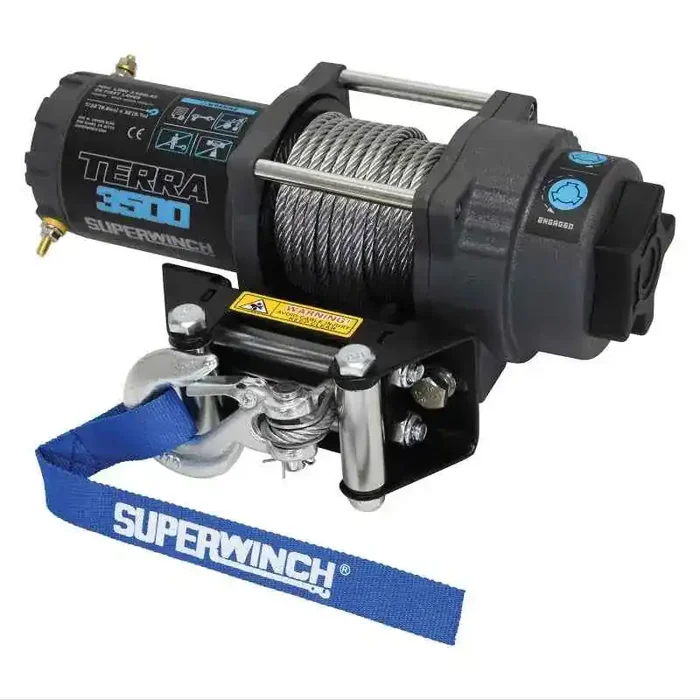 Superwinch 3500 LBS 12 VDC 7/32 in x 32 ft Steel Rope Terra 35 Winch