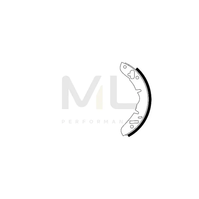 TEXTAR 91005600 Brake Shoe Set without handbrake lever