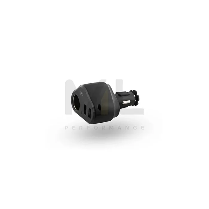 TnB ACGP3IN1V2 8101 In-car charger 12, 24V, Number of inlets/outlets 1x cigarette lighter, 2 USB, Black