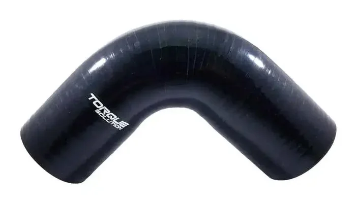 Torque Solution 90 Degree Silicone Elbow 2.5 inch Black Universal