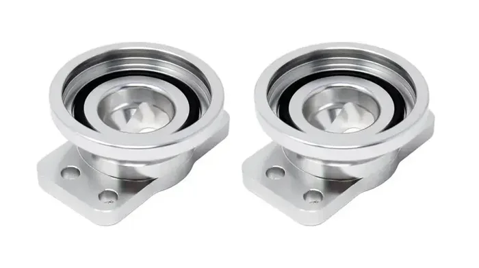 Torque Solution Dual HKS Blow Off Valve Adapter 2018+ Kia Stinger 3.3T