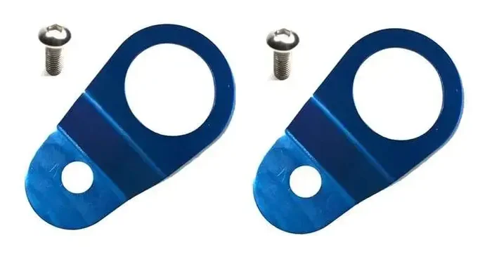 Torque Solution Radiator Mount Combo with Inserts (Blue) Mitsubishi Evolution 7/8/9