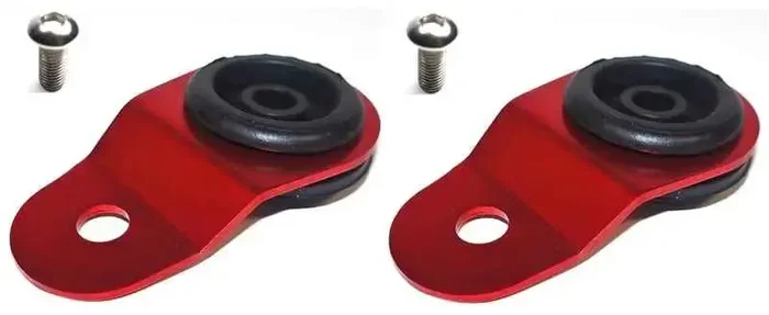 Torque Solution Radiator Mount Combo with Inserts (RED) Mitsubishi Evolution 7/8/9