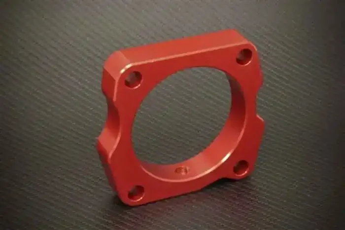 Torque Solution Throttle Body Spacer (Red) Acura TL 2004-2007