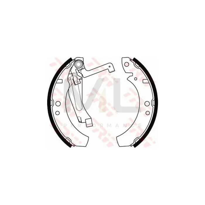 TRW GS8237 Brake Shoe Set
