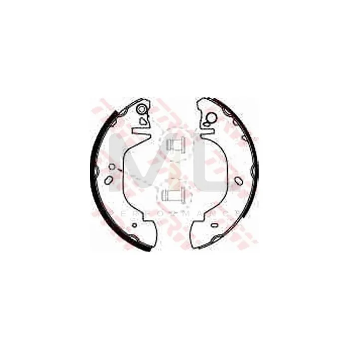 TRW GS8539 Brake Shoe Set for FORD TRANSIT