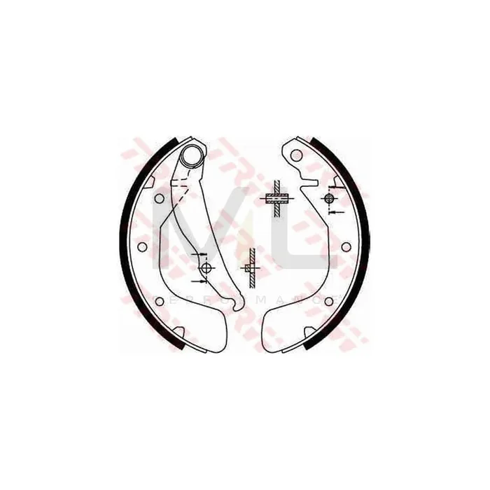 TRW GS8543 Brake Shoe Set