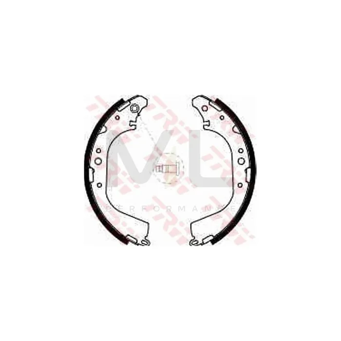 TRW GS8601 Brake Shoe Set for TOYOTA HIACE
