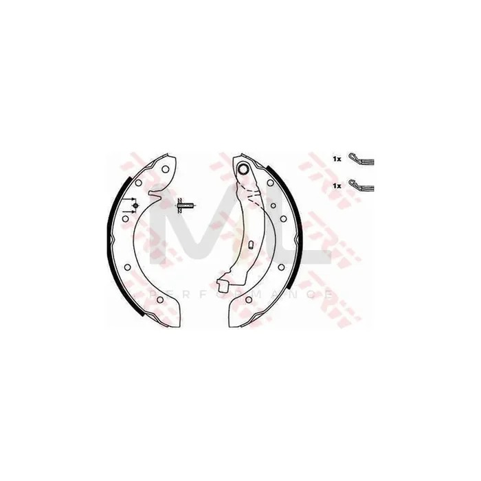 TRW GS8620 Brake Shoe Set