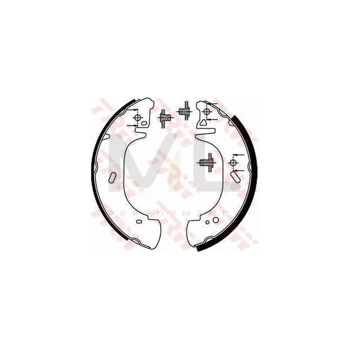 TRW GS8630 Brake Shoe Set