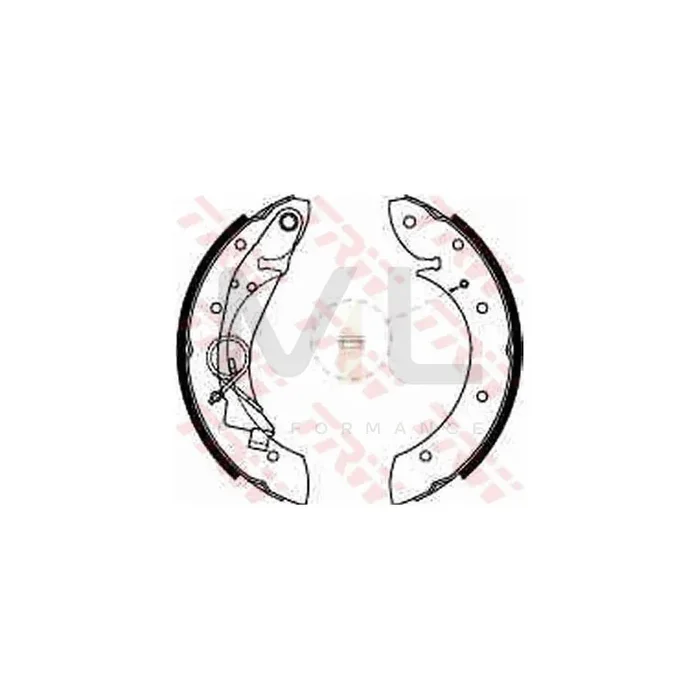 TRW GS8635 Brake Shoe Set