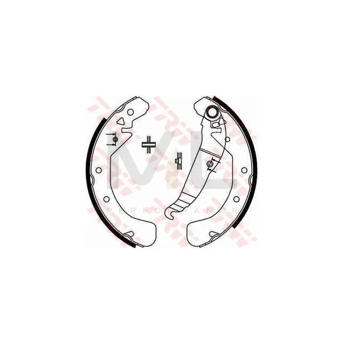 TRW GS8637 Brake Shoe Set