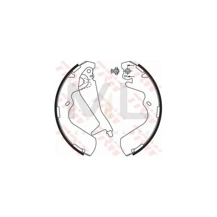 TRW GS8696 Brake Shoe Set