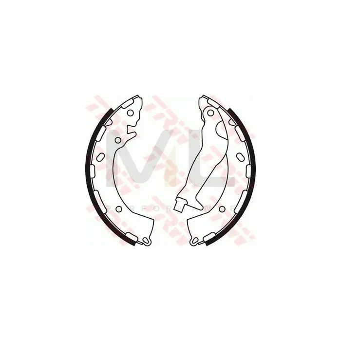 TRW GS8785 Brake Shoe Set