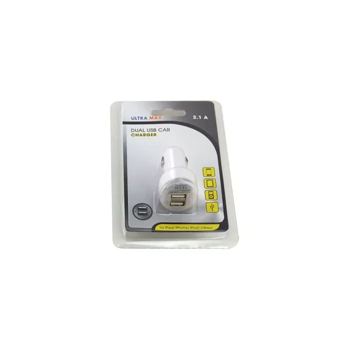 Ultramax Adaptor Single Pack Car 2.1A (Blister of 1)