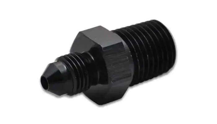 Vibrant -4AN to 1/8in NPT Straight Adapter Fitting – Aluminum