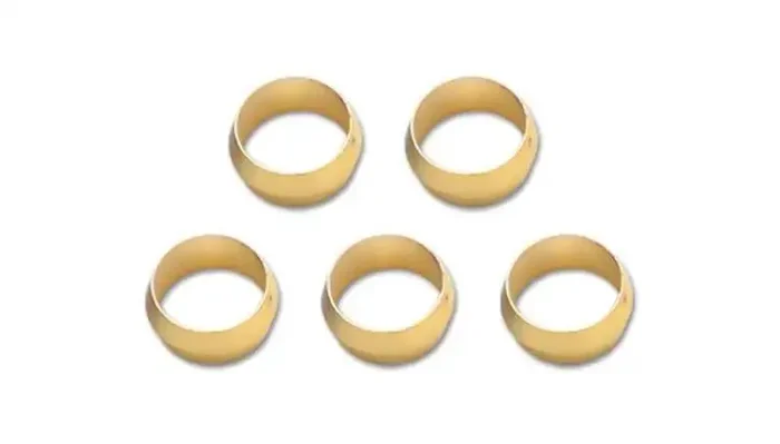 Vibrant Brass Olive Inserts 5/16in – Pack of 5