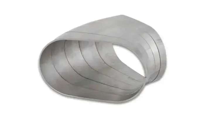 Vibrant Horizontal 304 SS Oval Pie Cuts 4in OD Tight 45 Degree Elbow – Set of 5