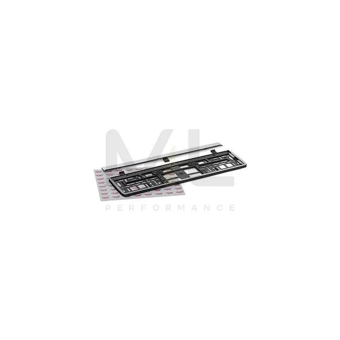 VIRAGE 93-035 Number plate holder Black, Chrome, frameless