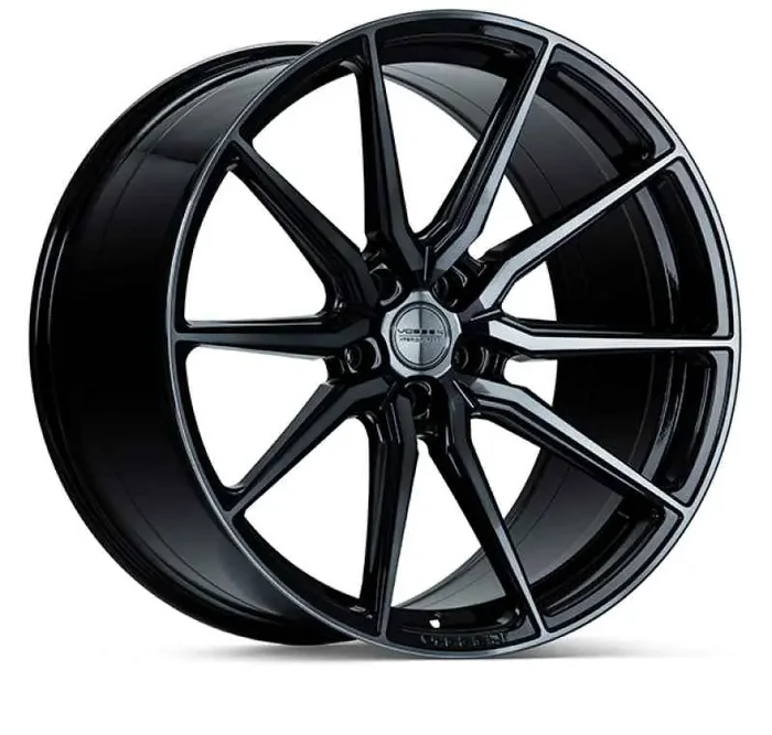 Vossen HF-3 19×8.5 / 5×114.3 / ET32 / Flat Face / 73.1 – Double Tinted – Gloss Black