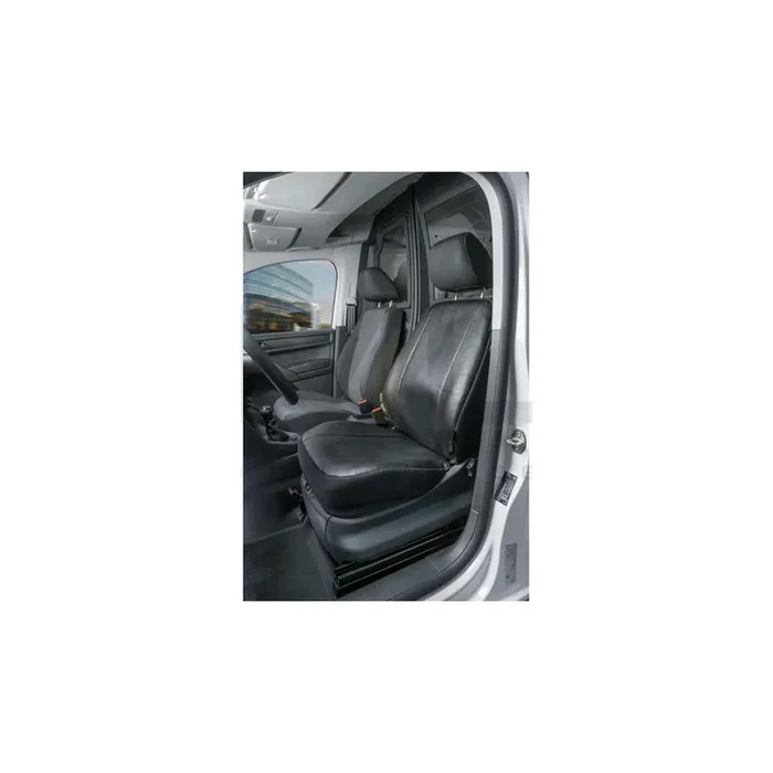 WALSER 11517 Car seat cover for VW CADDY Black, Leatherette, Front