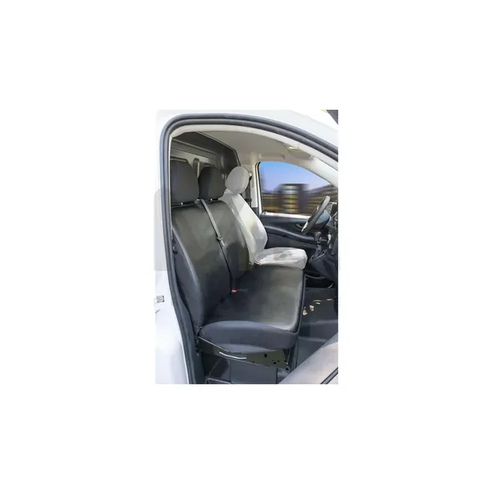 WALSER 11534 Car seat cover suitable for MERCEDES-BENZ V-Class (W447) Black, Leatherette, Polyester, Front