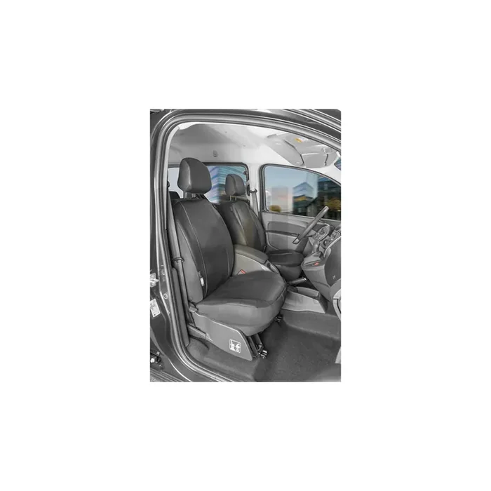 WALSER 11548 Car seat cover for RENAULT KANGOO Black, Leatherette, Polyester, Front