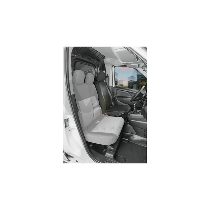 WALSER 11549 Car seat cover for FIAT DOBLO Grey, Leatherette, Polyester, Front