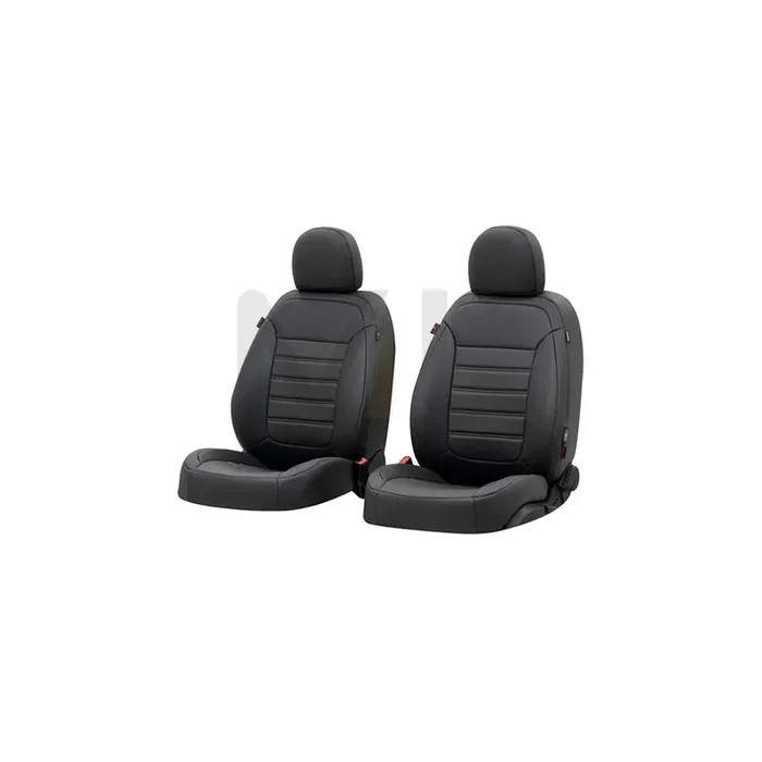 WALSER Robusto 38501 Car seat cover Black, PVC, Front