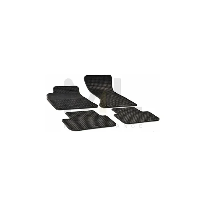 WALSER Tailored 50309 Floor mat set Elastomer, Front and Rear, Quantity 4, Black