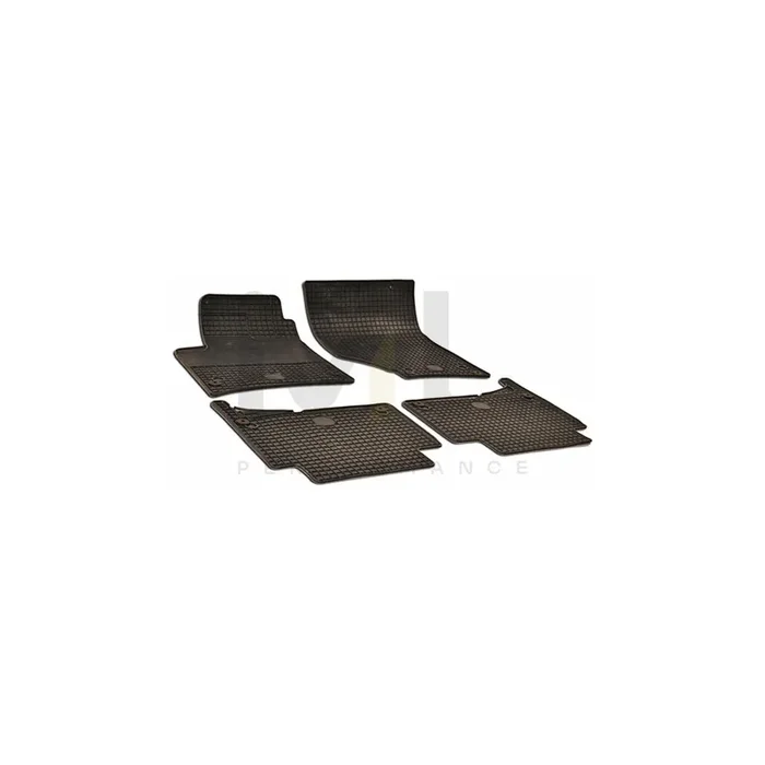 WALSER Tailored 50316 Floor mat set for AUDI Q7 Elastomer, Front and Rear, Quantity 4, Black