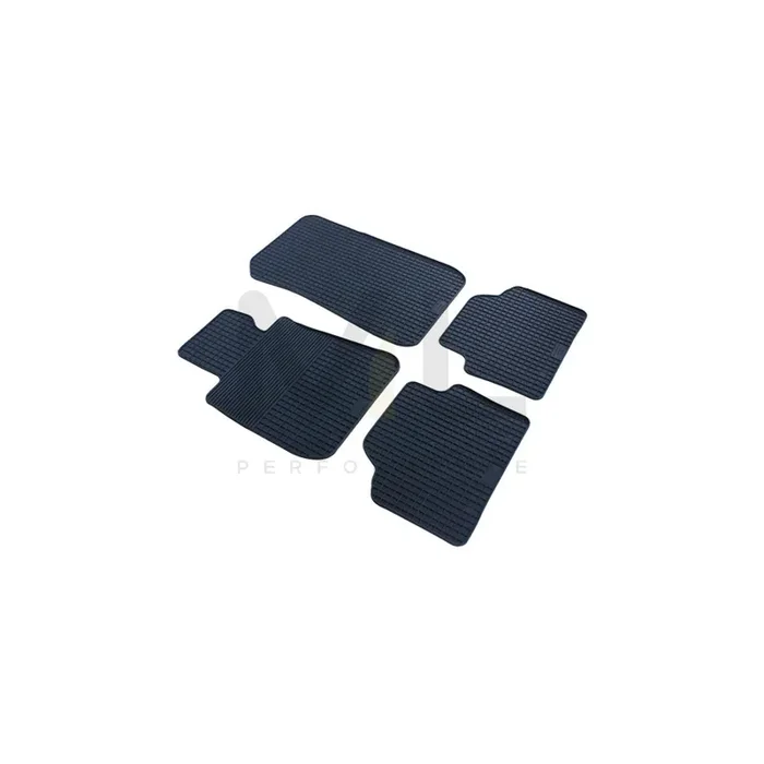 WALSER Tailored 50325 Floor mat set for BMW 3 Saloon (E90) Elastomer, Front and Rear, Quantity 4, Black