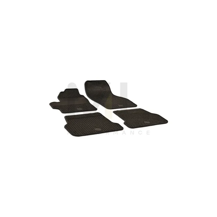 WALSER Tailored 50382 Floor mat set for MAZDA 3 Elastomer, Front and Rear, Quantity 4, Black