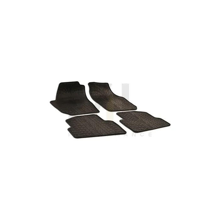WALSER Tailored 50496 Floor mat set for SKODA Fabia II Combi (545) Elastomer, Front and Rear, Quantity 4, Black