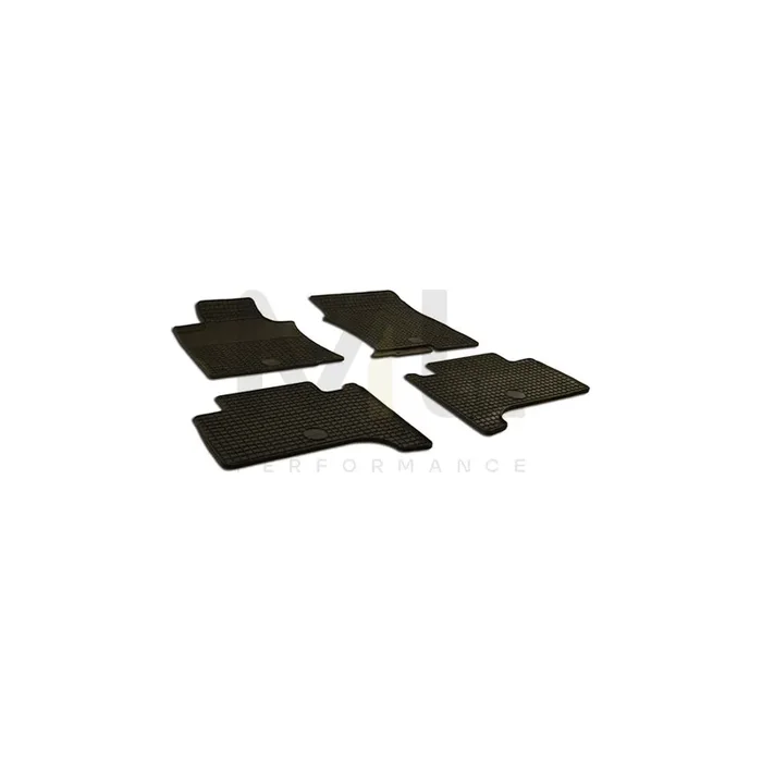WALSER Tailored 50526 Floor mat set for TOYOTA LAND CRUISER Elastomer, Front and Rear, Quantity 4, Black
