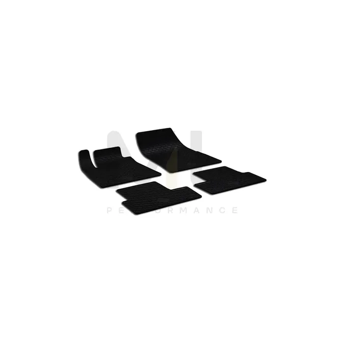 WALSER Tailored 50792 Floor mat set for RENAULT MEGANE Elastomer, Front and Rear, Quantity 4, Black