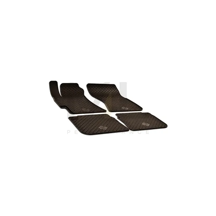 WALSER Tailored 50795 Floor mat set Elastomer, Front and Rear, Quantity 4, Black