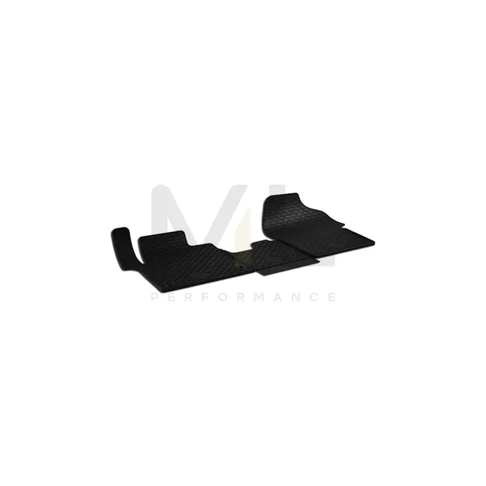 WALSER Tailored 50831 Floor mat set for TOYOTA PROACE Elastomer, Front, Quantity 3, Black